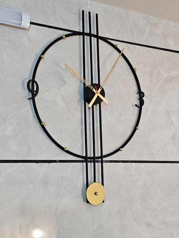 ساعت دیواری فلزی مدرن کد H107.1