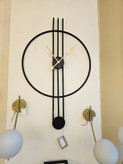 ساعت دیواری فلزی مدرن کد H107